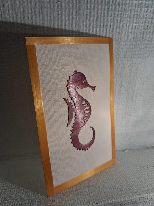 Carte Hippocampe Or et Violet