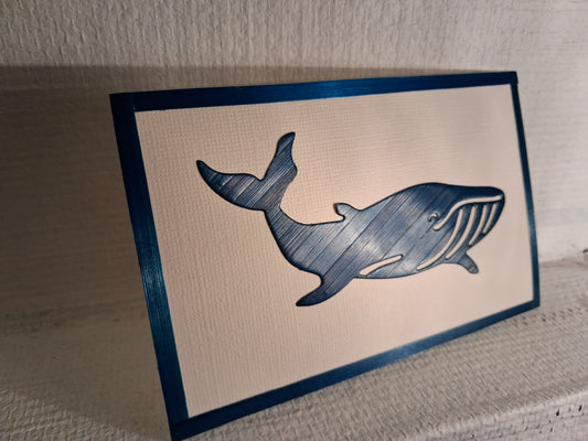Carte baleine bleue