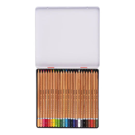 24 crayons de couleurs - Boîte métal