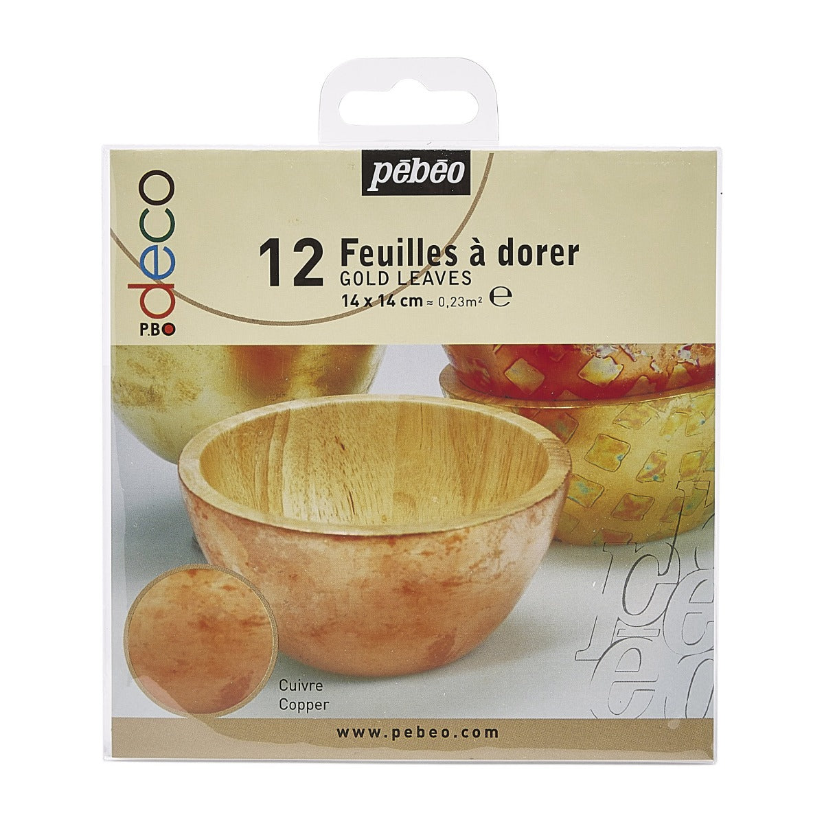 Feuilles à dorer Pebeo - finition Cuivre
