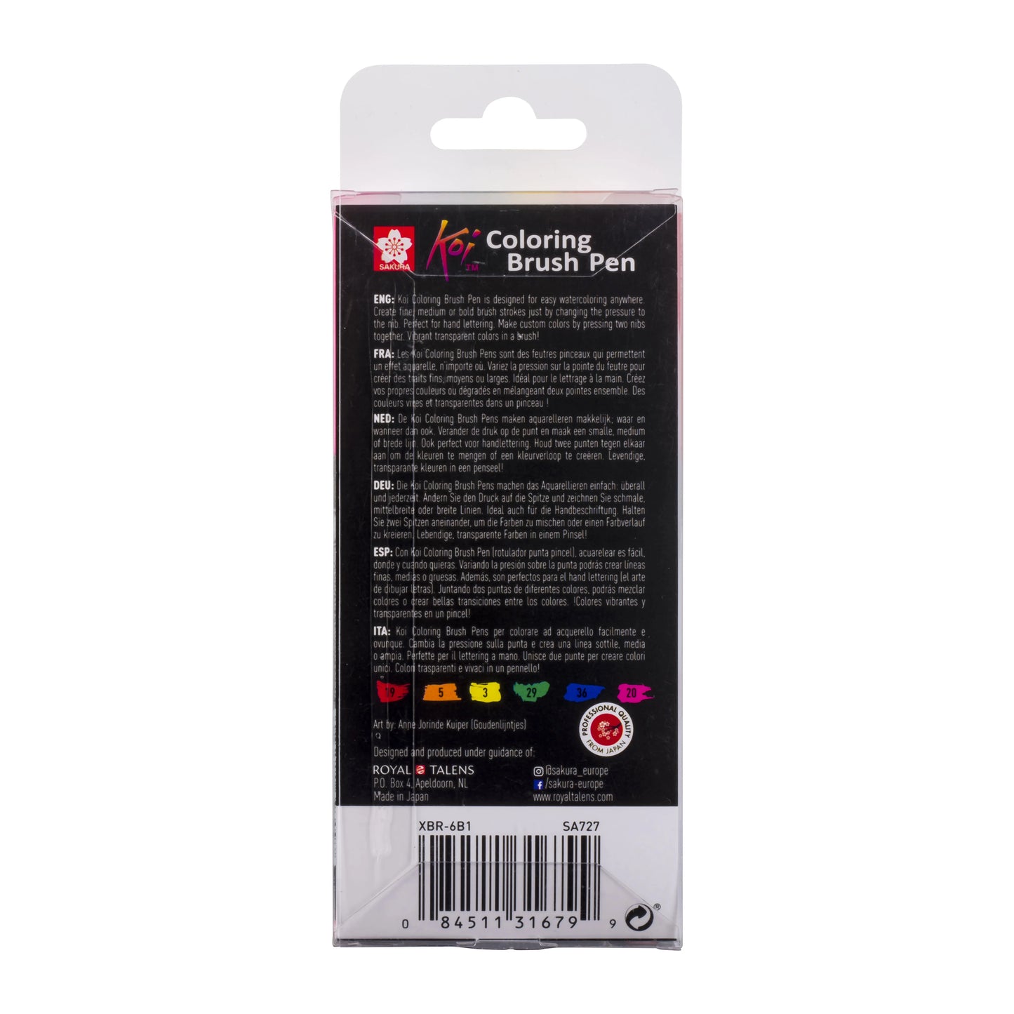 Feutres Koi pointe pinceau - Bright