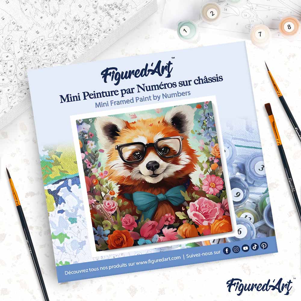 Peinture par numéro 20x20 - Panda roux