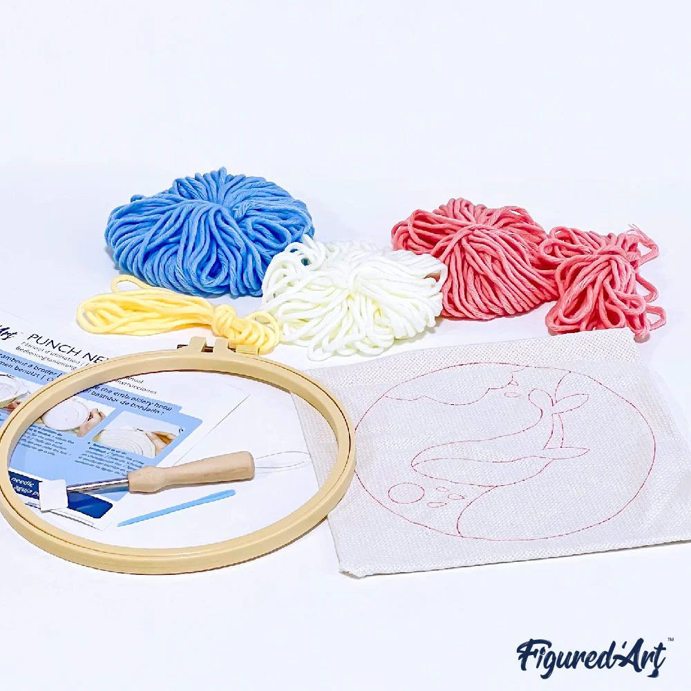 Kit de punch needle - Grande vague
