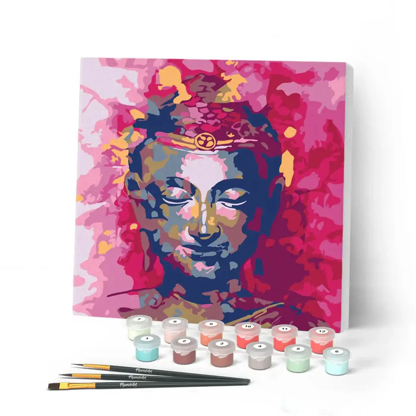 Peinture par numéro 20x20 - Buddha rose