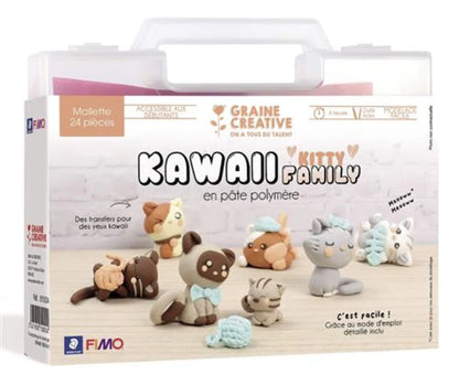 Mallette Kawaï pâte FIMO - Kitty