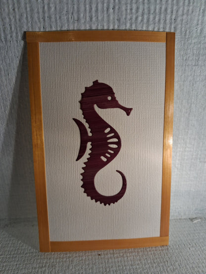 Carte Hippocampe Or et Violet