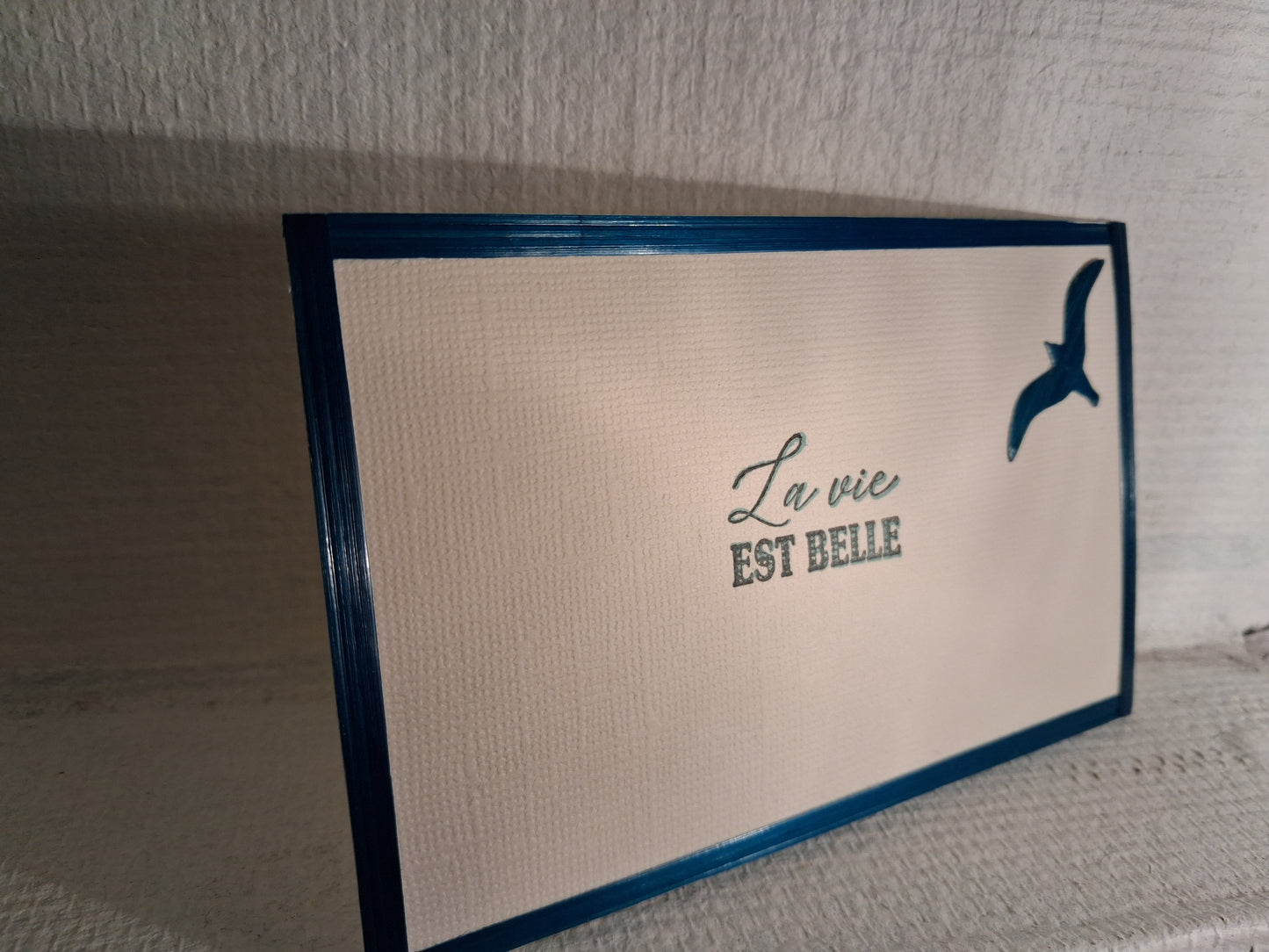Carte oiseau "La vie est belle"