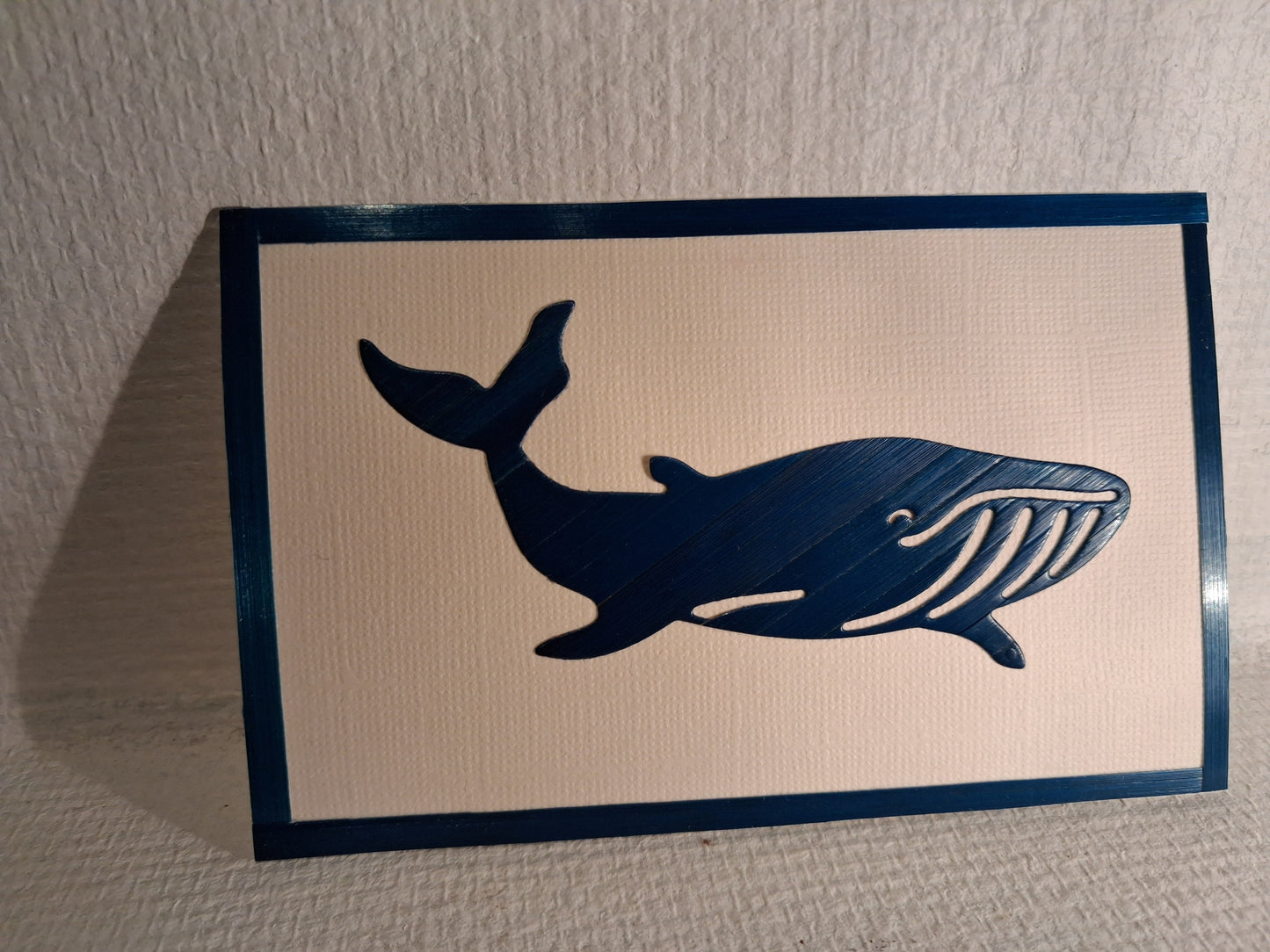 Carte baleine bleue