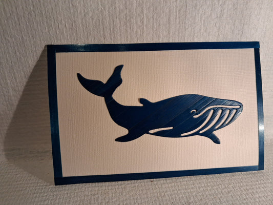 Carte baleine bleue