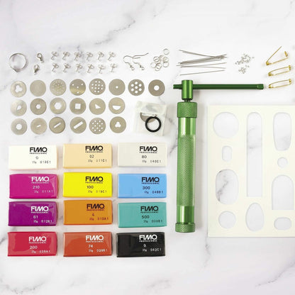 Kit de fabrication de bijoux line art - FIMO