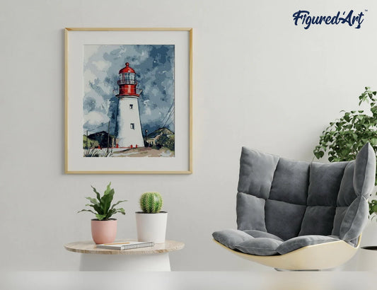 Peinture par numéro 40x50cm - Phare
