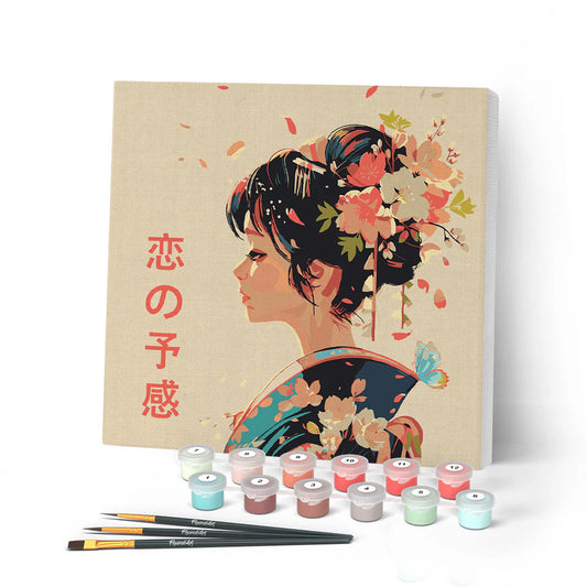 Peinture par numéro 20x20 - Amour à la japonaise