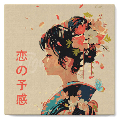 Peinture par numéro 20x20 - Amour à la japonaise