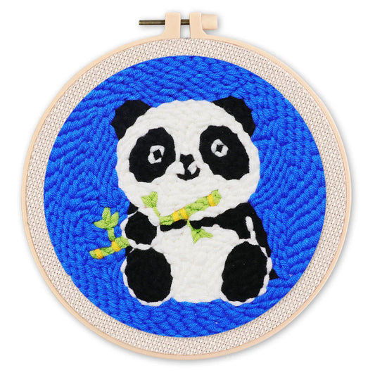 Kit de punch needle - Bébé panda