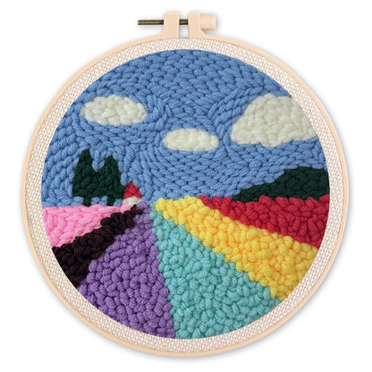 Kit de punch needle - Champ de lavande