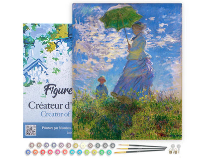 Peinture par numéro 40x50cm - Promenade en Ombrelle