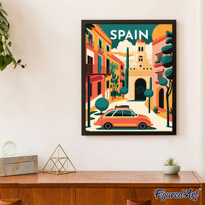 Peinture par numéro 40x50cm - Espagne