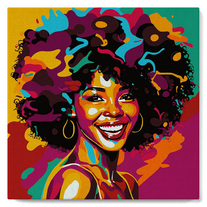 Peinture par numéro 20x20 - Femme Pop Art