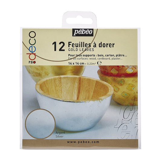 Feuilles à dorer Pebeo - finition Argent