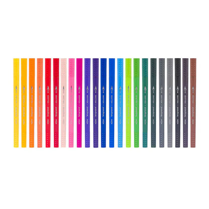 Feutres double mine : fineliner / pinceau x24