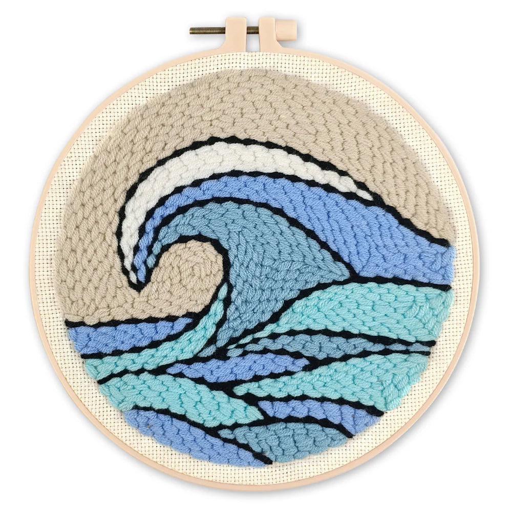 Kit de punch needle - Grande vague