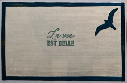 Carte oiseau "La vie est belle"
