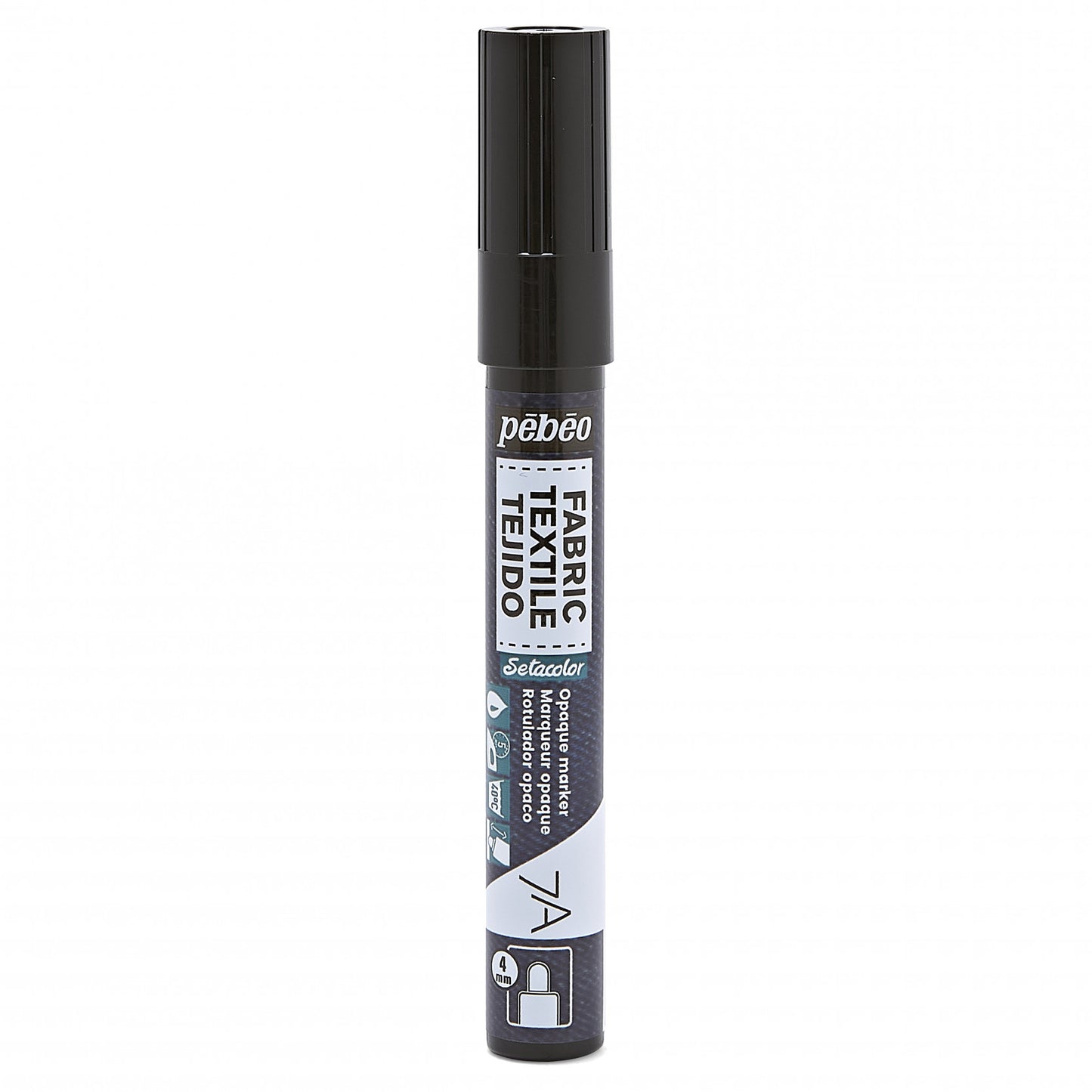 Marqueur peinture textile 4mm - Noir