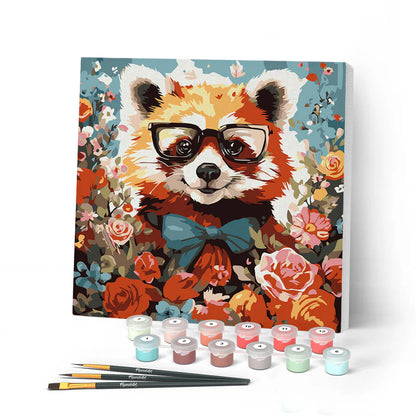 Peinture par numéro 20x20 - Panda roux