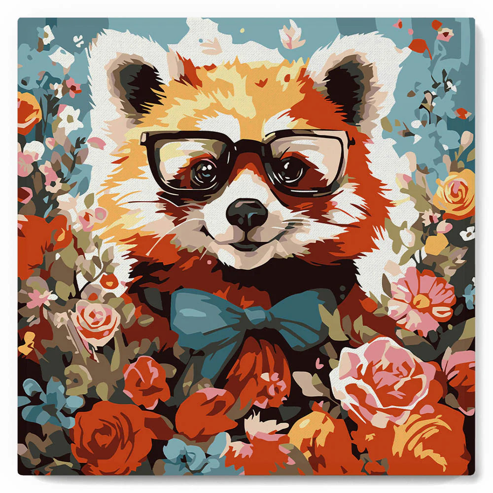 Peinture par numéro 20x20 - Panda roux