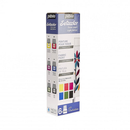 Set initiation - Peinture pour tissus clairs - 6x20ml