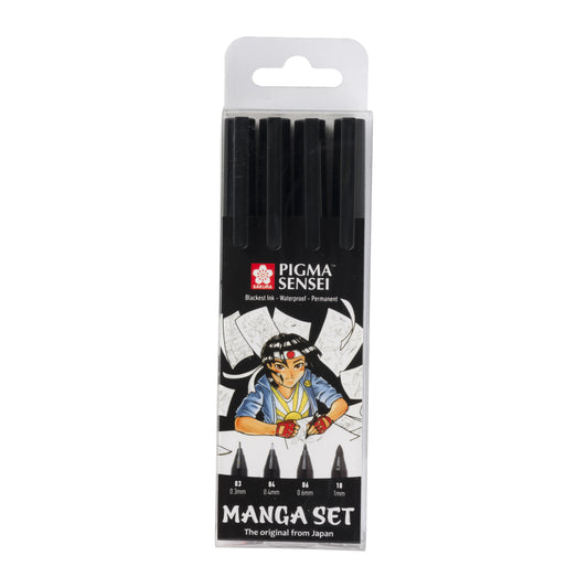 Set Manga de 4 marqueurs permanents