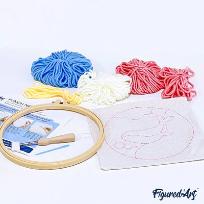 Kit de punch needle - Grande vague