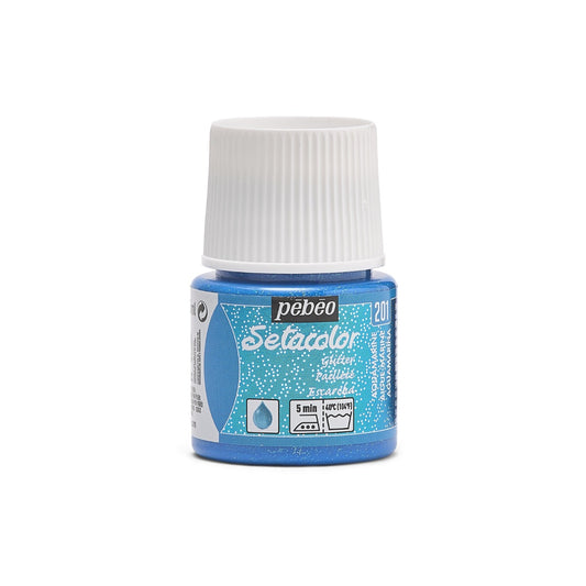 Peinture pailletée pour tissus clairs - 45ml