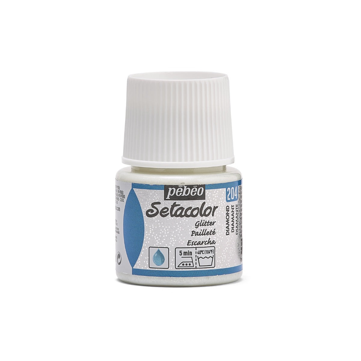 Peinture pailletée pour tissus clairs - 45ml
