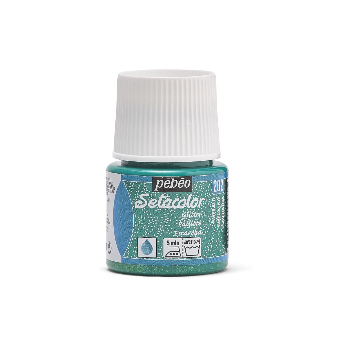 Peinture pailletée pour tissus clairs - 45ml