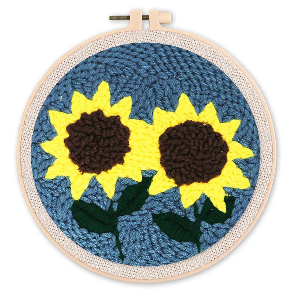 Kit de punch needle - Tournesols