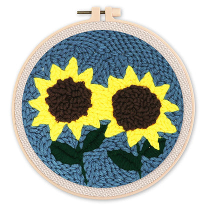 Kit de punch needle - Tournesols