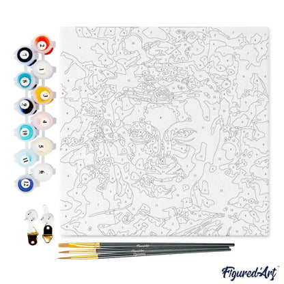 Peinture par numéro 20x20 - Buddha rose